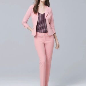 WHBm Elegant Pink Women's Pantsuit